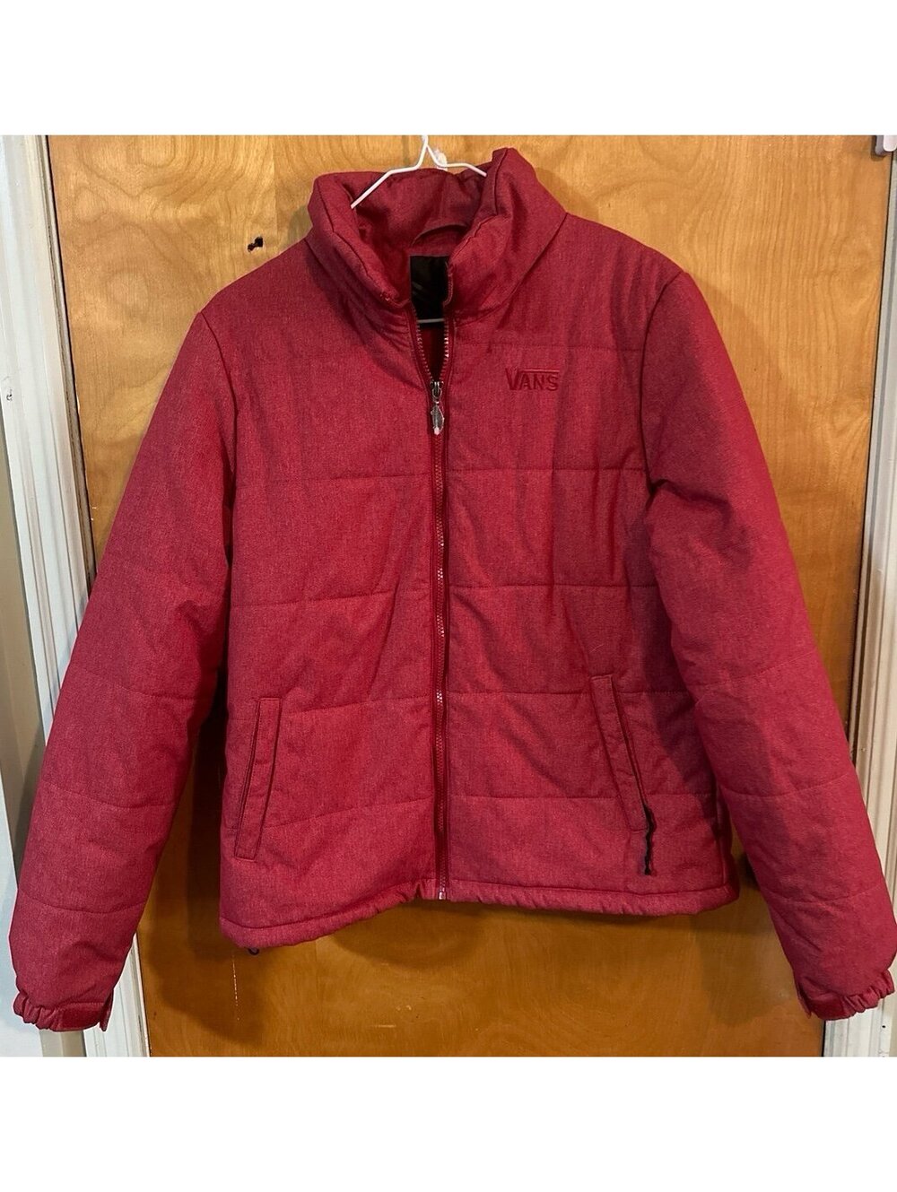 Like New Vans Puffer Red Jacket size XL
